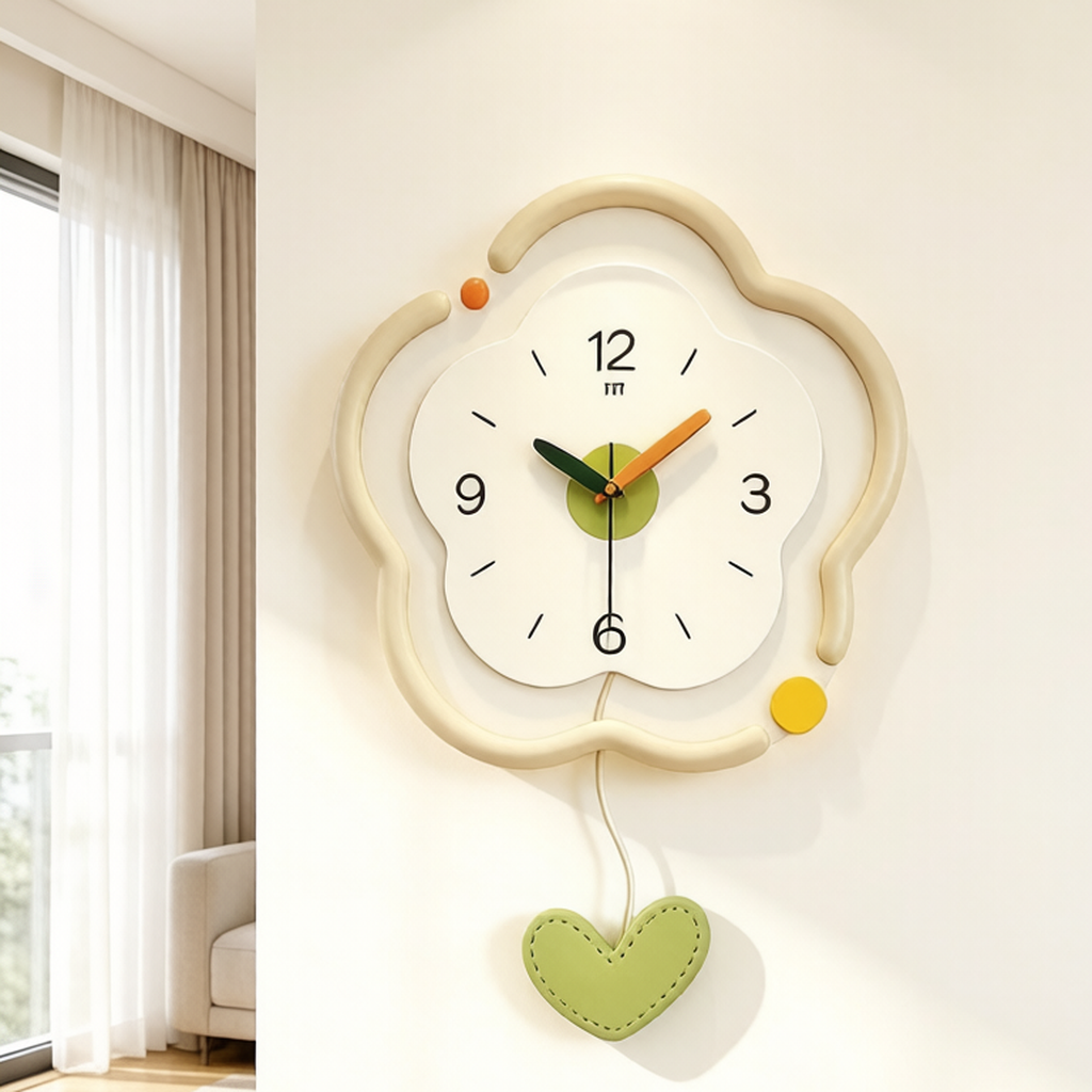 Cream Style Creative Wall Clock