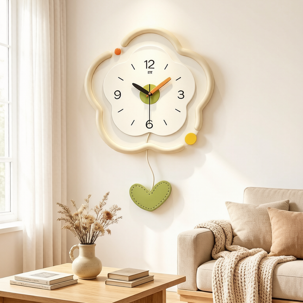 Cream Style Creative Wall Clock