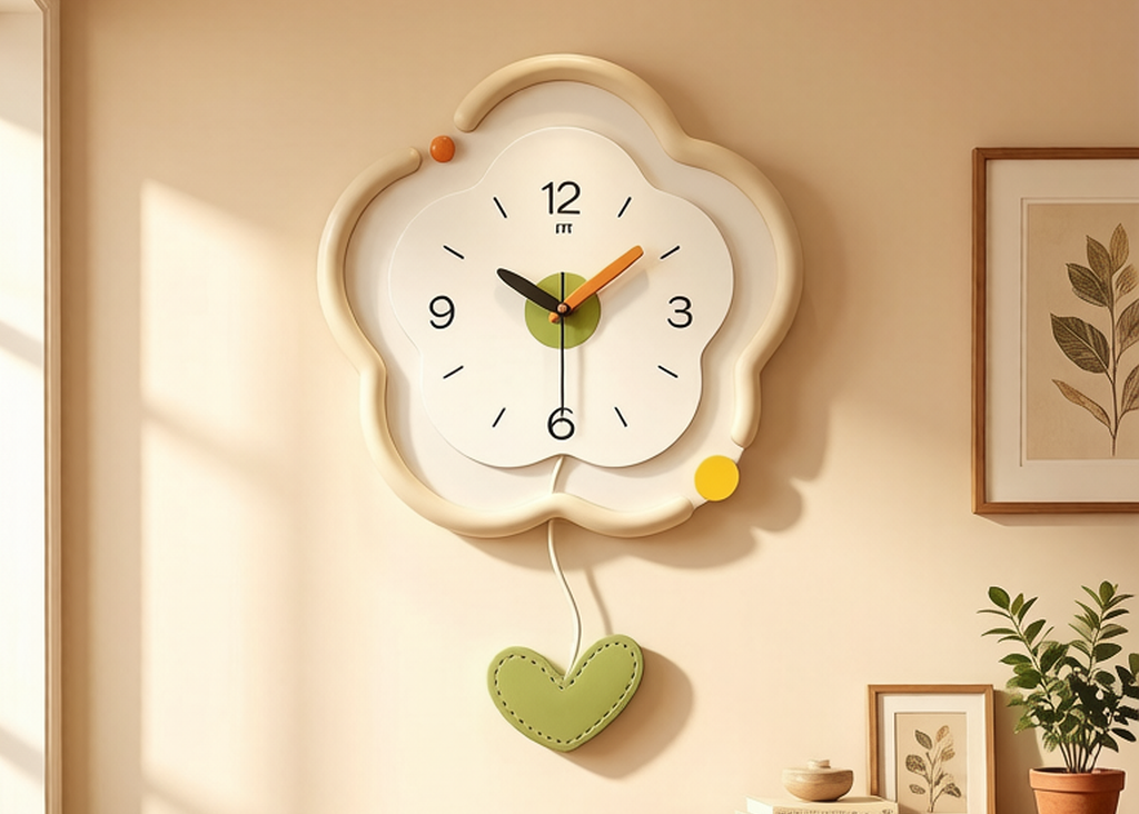 Cream Style Creative Wall Clock