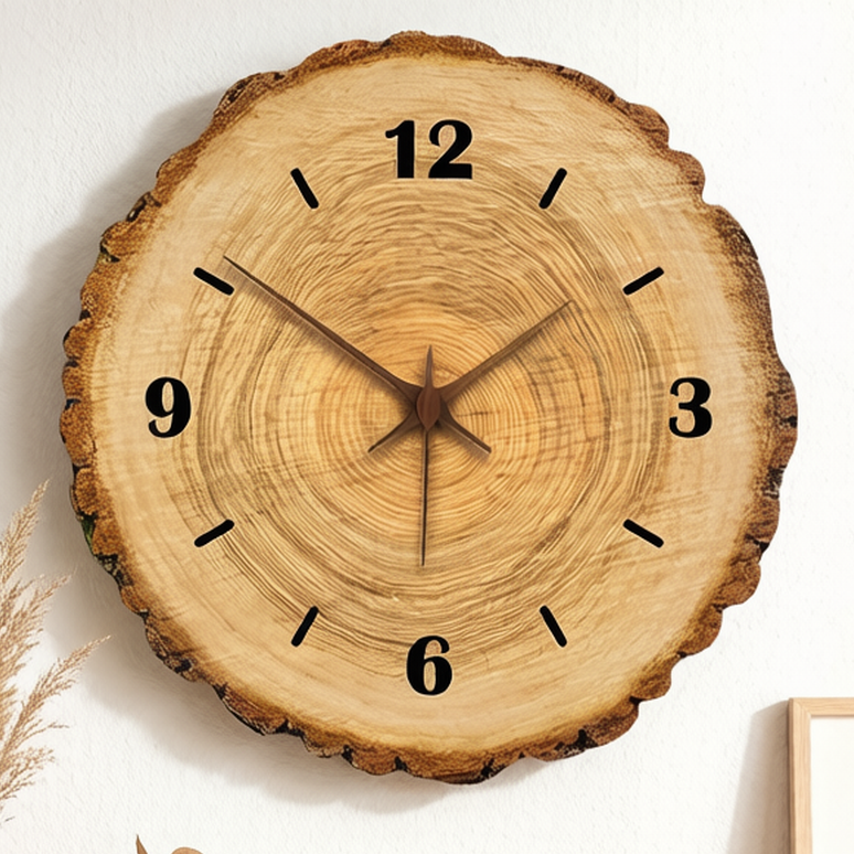 Creative Tree Ring Wooden Wall Clock