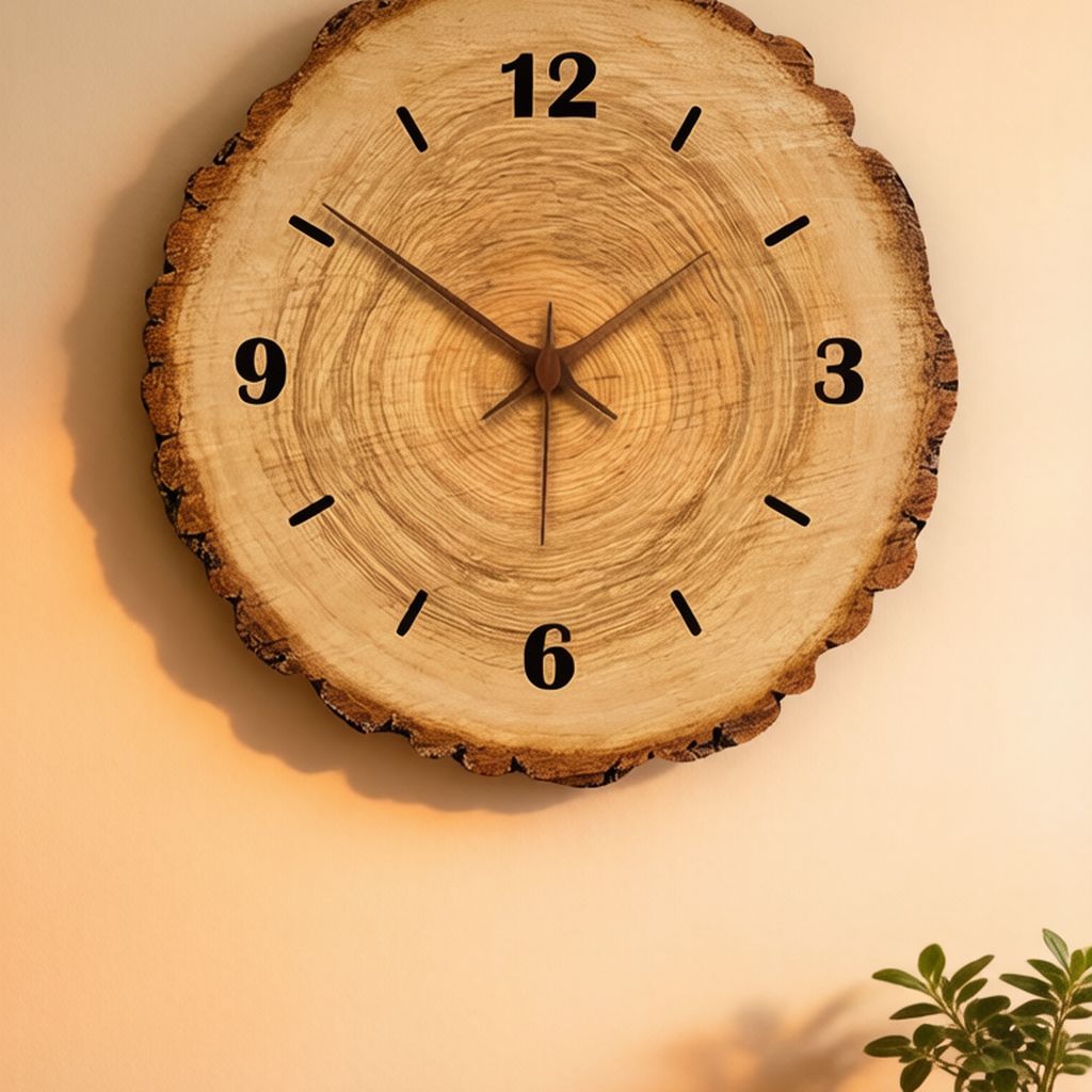 Creative Tree Ring Wooden Wall Clock